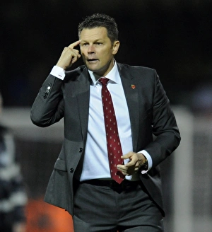 Steve Cotterill Leads Bristol City at Swindon Town, November 2014 - Football Action