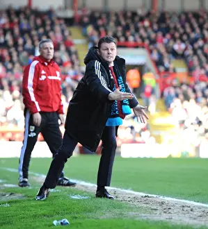 Bristol City V Swindon Town Prints: Steve Cotterill Leads Bristol City Against Swindon Town in Sky Bet League One