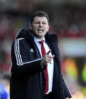 Bristol City V Swindon Town Prints: Steve Cotterill Leads Bristol City Against Swindon Town in Sky Bet League One