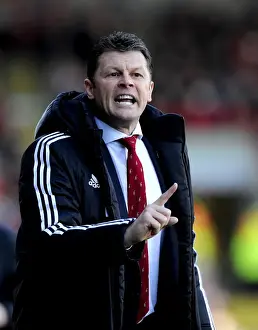 Bristol City V Swindon Town Prints: Steve Cotterill Leads Bristol City Against Swindon Town in Sky Bet League One