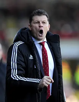 Bristol City V Swindon Town Prints: Steve Cotterill Leads Bristol City Against Swindon Town in Sky Bet League One