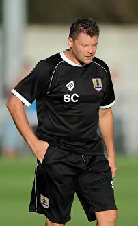 Framed Print : Steve Cotterill Leads Bristol City at Weston Super Mare's Woodspring Stadium (Pre-Season Friendly, 2014) Framed Print : Steve Cotterill Leads Bristol City at Weston Super Mare's Woodspring Stadium (Pre-Season Friendly, 2014)