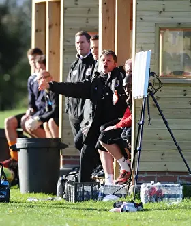 Bristol City U21 V Crewe U21 Prints: Steve Cotterill Leads Training Session at Bristol City: Youth Development League Match vs