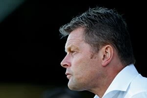 Images Dated 30th July 2015: Steve Cotterill Watches as Bristol City Take on Yeovil Town, 2015