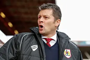 Bristol City V West Ham Prints: Steve Cotterill Watching Intently: Bristol City vs West Ham United