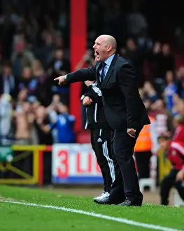 Bristol City V Blackburn Rovers Prints: Steve Kean at the Helm