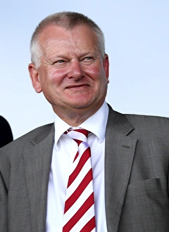 Framed Print : Steve Lansdown, Bristol City Majority Shareholder, at Burton Albion Match, Sky Bet Championship (August 13, 2016)