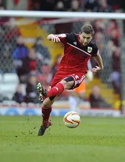 Bristol City V Nottingham Forest Prints: Steven Davies in Action: Bristol City vs Nottingham Forest, Npower Championship, 2013