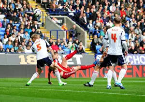 Steven Davies Epic Overhead Kick: Bristol City Ahead in Championship Battle vs Bolton Wanderers