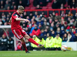 Steven Davies Free Kick Shoot for Bristol City vs Sheffield Wednesday, April 2013