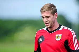 Season 13-14 Prints: Steven Davies Leads Bristol City Football Club's Pre-Season Training, June 2013