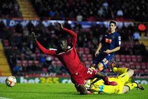 Steven Davies Scores Penalty for Bristol City after Foul by Matthew Gilks (Championship Match, November 2012)