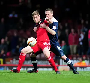 Steven Davies vs. Peter Clarke: A Moment of Control in Bristol City vs
