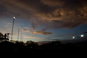 Tamworth V Bristol City Prints: Sunset and Football Lights at Tamworth's The Lamb Ground