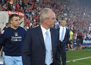 Images Dated 29th August 2007: Sven-Goran Eriksson: A Past Coach Clash - Bristol City vs Manchester City