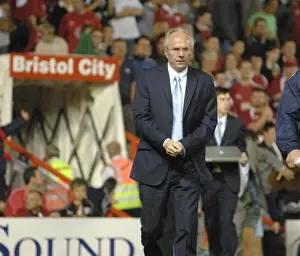 Bristol City V Manchester City Prints: Sven-Goran Eriksson's Past Glory: A Coach Clash - Bristol City vs Manchester City