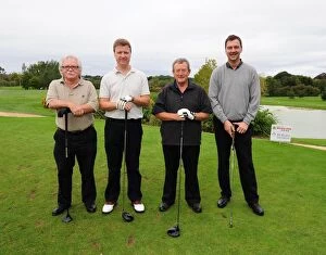 Images Dated 4th October 2011: A Swing in Football: Bristol City First Team Golf Day - Season 11-12