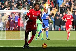Images Dated 14th January 2017: Tammy Abraham in Action: Bristol City vs Cardiff City (Sky Bet Championship)