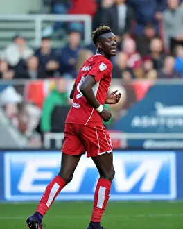 Framed Print : Tammy Abraham in Action: Bristol City vs Nottingham Forest, October 2016