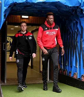Tammy Abraham in Action for Bristol City against Wigan Athletic at DW Stadium, 11/03/2017