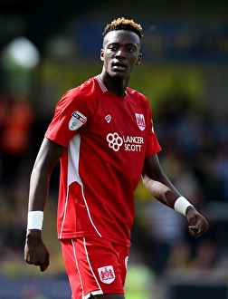 Framed Print : Tammy Abraham in Action: Burton Albion vs. Bristol City, Sky Bet Championship (August 13, 2016)