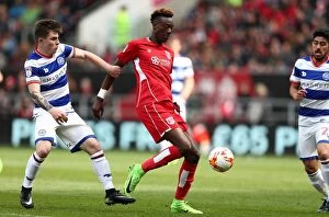 Images Dated 14th April 2017: Tammy Abraham in Action: Sky Bet Championship Clash between Bristol City and Queens Park Rangers