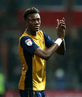 Framed Print : Tammy Abraham of Bristol City Applauds Fans in FA Cup Third Round Replay at Fleetwood Town's Highbury Stadium Framed Print : Tammy Abraham of Bristol City Applauds Fans in FA Cup Third Round Replay at Fleetwood Town's Highbury Stadium
