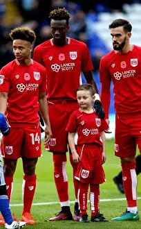 Birmingham City V Bristol City Prints: Tammy Abraham and Bristol City Mascot at St Andrews Stadium