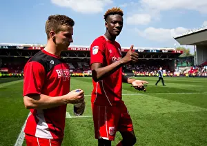 Bristol City V Birmingham City Prints: Tammy Abraham Celebrates Championship Success with Bristol City Fans