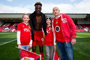 Bristol City V Birmingham City Prints: Tammy Abraham and Family Celebrate at Ashton Gate: Bristol City vs Birmingham City