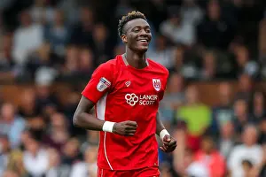 Fulham V Bristol City Prints: Tammy Abraham and Luke Freeman Celebrate 0-2 for Bristol City against Fulham