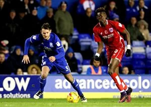 Images Dated 19th November 2016: Tammy Abraham Outsmarts Jonathan Grounds: Bristol City vs. Birmingham City, 2016 - Football Action
