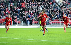 Bristol City V Reading Prints: Tammy Abraham Scores Penalty: 2-0 Lead for Bristol City Against Reading