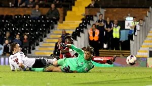Images Dated 21st September 2016: Tammy Abraham Scores the Winning Goal: Fulham vs. Bristol City - EFL Cup Match, September 2016
