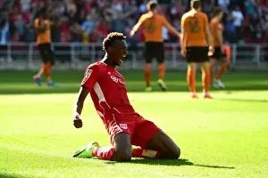 Bristol City V Wolverhampton Wanderers Prints: Tammy Abraham's Brace: Bristol City's Double Strike Against Wolverhampton Wanderers (08-04-2017)