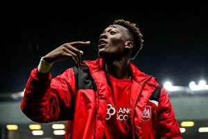Images Dated 17th March 2017: Tammy Abraham's Brace Lifts Bristol City to 4-0 Victory Over Huddersfield