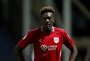 Preston North End V Bristol City Prints: Tammy Abraham's Determined Display: Preston North End vs