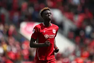 Framed Print : Tammy Abraham's Determined Performance: Bristol City vs Birmingham City (07-05-2017)