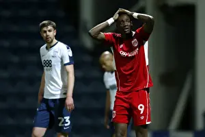Preston North End V Bristol City Prints: Tammy Abraham's Disappointment: Preston North End vs. Bristol City (04.04.17)
