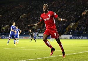 Images Dated 13th September 2016: Tammy Abraham's Double: Bristol City's Triumph Over Sheffield Wednesday (September 13, 2016)