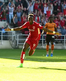 Bristol City V Wolverhampton Wanderers Prints: Tammy Abraham's Double: Bristol City's Victory Over Wolverhampton Wanderers (08-04-2017)