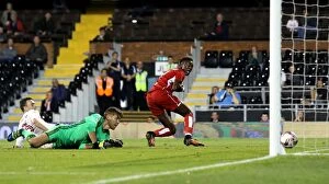 Images Dated 21st September 2016: Tammy Abraham's Dramatic Late Goal: Fulham 1-2 Bristol City (EFL Cup)