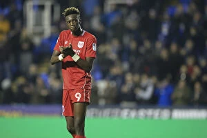 Images Dated 26th November 2016: Tammy Abraham's Emotional Moment as Reading Defeat Bristol City 2-1