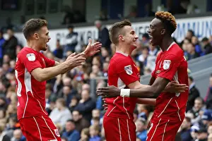 Blackburn Rovers V Bristol City Prints: Tammy Abraham's Epic Goal Celebration: A Thrilling Moment at Ewood Park (Sky Bet Championship)