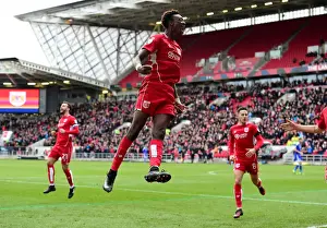 Tammy Abraham's Euphoric Goal Celebration: A Thrilling Moment at Ashton Gate (Bristol City vs)