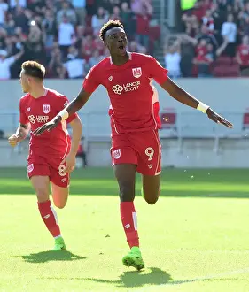 Bristol City V Wolverhampton Wanderers Prints: Tammy Abraham's Euphoric Goal: Historic Win for Bristol City over Wolverhampton Wanderers (April 8)
