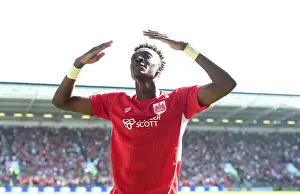 Bristol City V Wolverhampton Wanderers Prints: Tammy Abraham's Euphoric Goal: Shocking Upset as Bristol City Defeats Wolverhampton Wanderers (08)