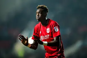 Bristol City V Hull City Prints: Tammy Abraham's Frustration: Unsuccessful Foul Claim Against Curtis Davies in Bristol City vs Hull City