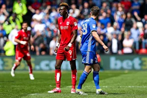 Tammy Abraham's Intense Focus: Bristol City vs. Birmingham City, Sky Bet Championship (07/05/2017, Ashton Gate Stadium)