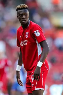 Opening Game Prints: Tammy Abraham's Intense Focus: Bristol City vs Wigan Athletic